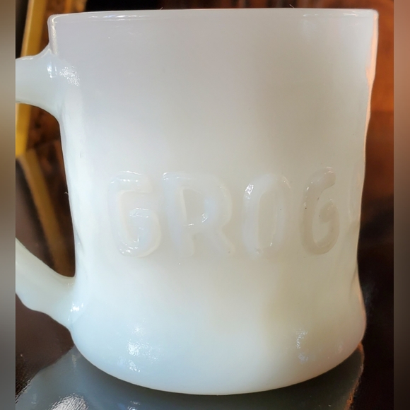 1970s "Grog" BC Comics Milk Glass Mug - Picture 6 of 6